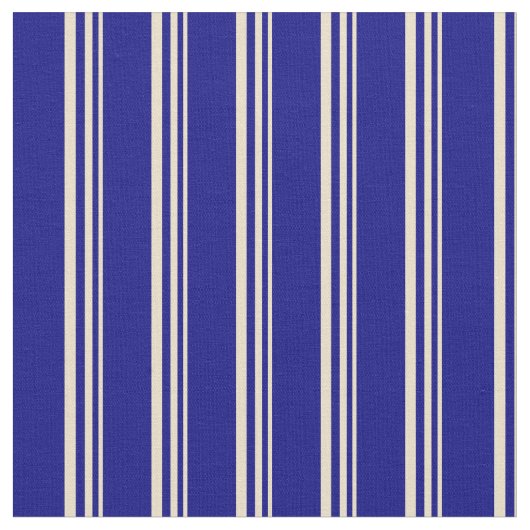 Tissu Motif tan et bleu rayé (Fermer)