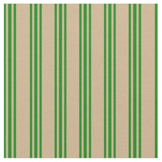 Tissu Motif Tan et Green Lines (Fermer)