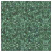 Tissu Motif Terrazzo Patchwork Pavé Vert Jade (Fermer)