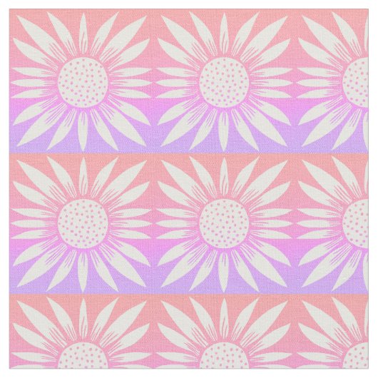 Tissu Motif Tile rose Tournesols (Fermer)