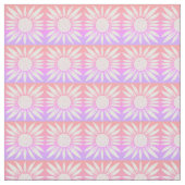 Tissu Motif Tile rose Tournesols (Échantillon)