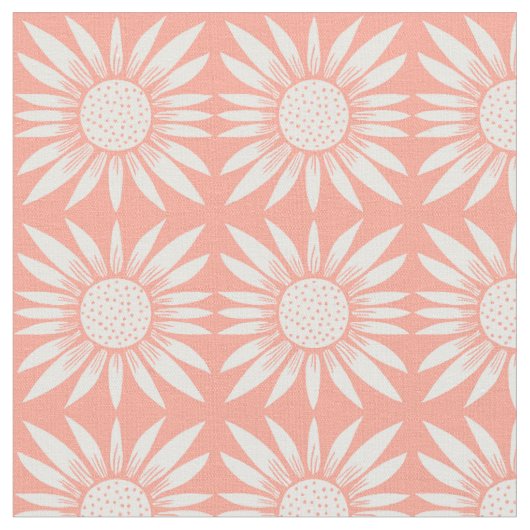 Tissu Motif Tile rose Tournesols (Fermer)
