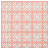 Tissu Motif Tile rose Tournesols (Échantillon)