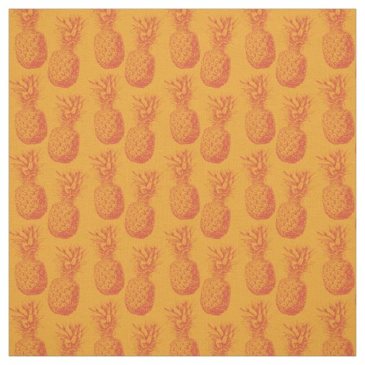 Tissu Motif transparent avec ananas (Échantillon)
