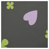 Tissu Motif Trèfle et Cœurs (Échantillon)