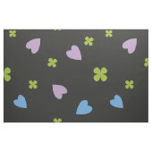 Tissu Motif Trèfle et Cœurs (Fat Quarter)