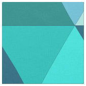 Tissu Motif Triangles Turquoise moderne (Fermer)