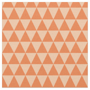 Tissu Motif triangulaire géométrique teintes d'automne