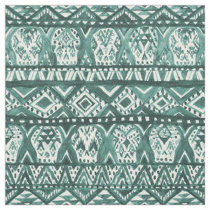 Tissu Motif tribal de Boho de crâne aztèque d'AZTECHIE