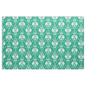 Tissu Motif tribal ikat vert texturé chic moderne (Yard)