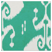 Tissu Motif tribal ikat vert texturé chic moderne (Fermer)