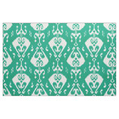 Tissu Motif tribal ikat vert texturé chic moderne (Fat Quarter)