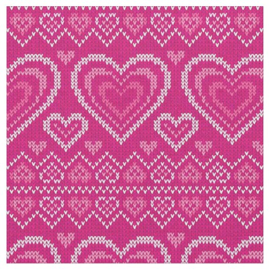 Tissu Motif tricoté par Saint-Valentin 2 (Fermer)