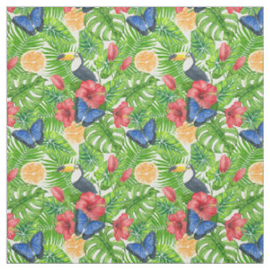 Tissu Motif tropical