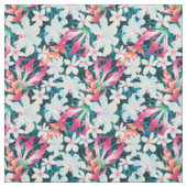 Tissu Motif tropical coloré (Échantillon)