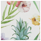 Tissu Motif tropical d'ananas d'aquarelle de thème (fermé)