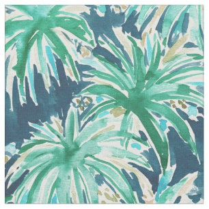 Tissu Motif tropical d'aquarelle de feuille de JUNGLE de