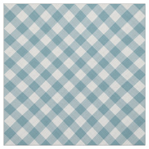 Tissu Motif Turquoise Bleu clair Cottage Plaid