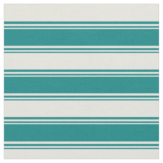 Tissu Motif turquoise et beige (Fermer)
