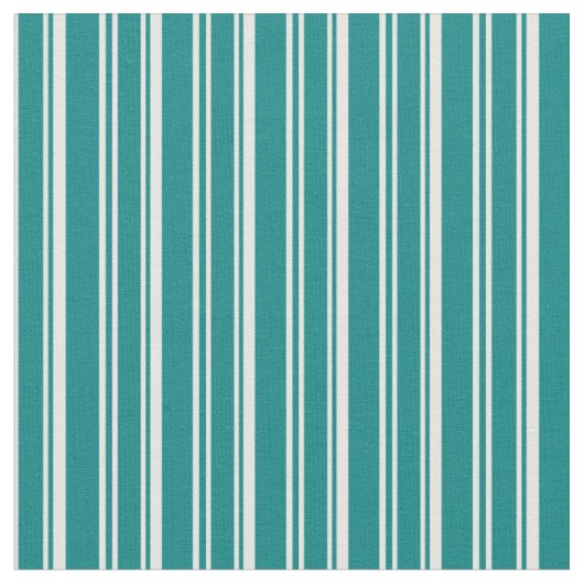 Tissu Motif turquoise et blanc à rayures (Fermer)