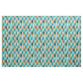 Tissu Motif turquoise et orange de formes (Fat Quarter)