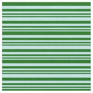 Tissu Motif turquoise et vert foncé à rayures/à carreaux