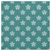 Tissu Motif turquoise Snowflake (Échantillon)