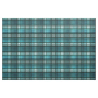 Tissu Motif turquoise vibrant et moderne de plaid