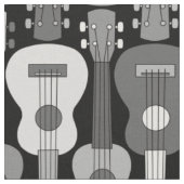 Tissu Motif Ukulele vertical (Fermer)