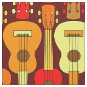 Tissu Motif Ukulele vertical (Fermer)