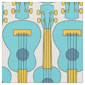 Tissu Motif Ukulele vertical (Fermer)