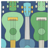Tissu Motif Ukulele vertical (Fermer)