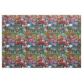 Tissu Motif urbain de caractères de graffiti d'art de (Fat Quarter)