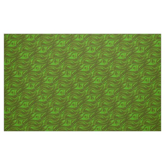 Tissu Motif vert Abstrait (Fat Quarter)