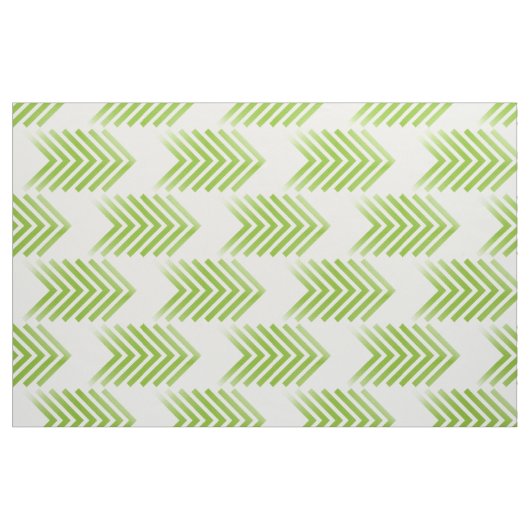Tissu Motif vert blanc de la flèche tribale (Fat Quarter)