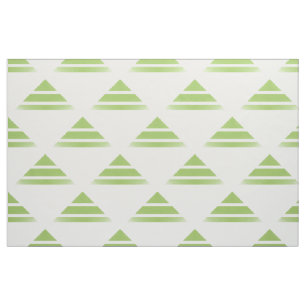 Tissu Motif vert blanc Geo