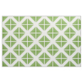 Tissu Motif vert blanc tendance triangles (Fat Quarter)