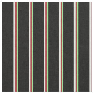 Tissu Motif Vert clair, Brown, Blanc & Noir