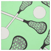 Tissu Motif vert clair de bâtons de lacrosse (Échantillon)