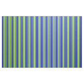 Tissu Motif vert clair et lignes bleues (Fat Quarter)