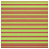 Tissu Motif vert clair et rouge/rayé (Échantillon)