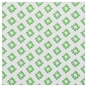 Tissu Motif vert de dent de plaid