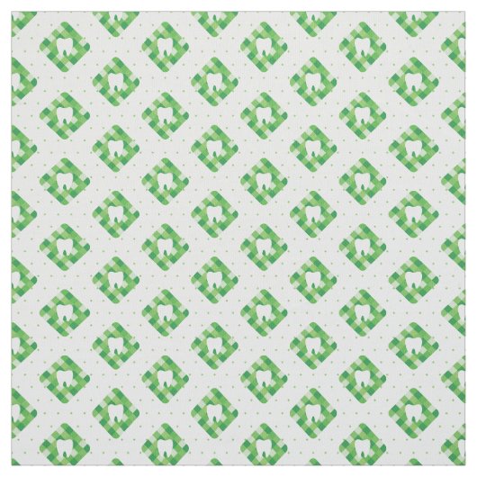 Tissu Motif vert de dent de plaid (Échantillon)