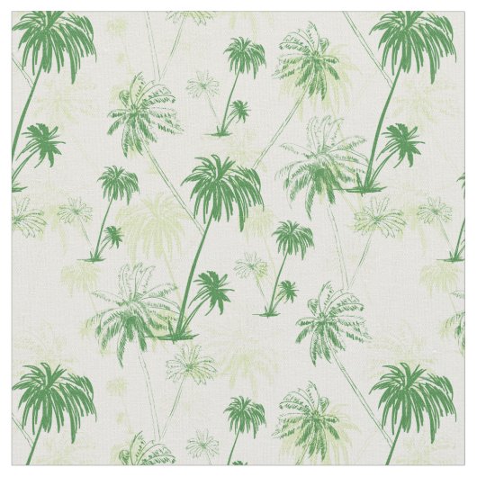Tissu Motif vert de palmier (Fermer)