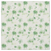 Tissu Motif vert de palmier (Échantillon)