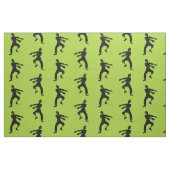 Tissu Motif vert de zombi (Fat Quarter)