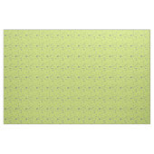 Tissu motif vert d'oiseaux, points, pas, papillon (Yard)