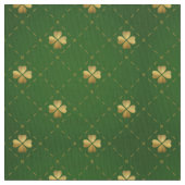 Tissu Motif vert d'or de trèfle (fermé)