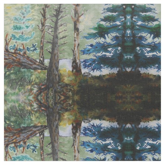 Tissu Motif vert en bois (Fermer)