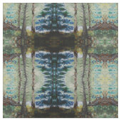 Tissu Motif vert en bois (Échantillon)